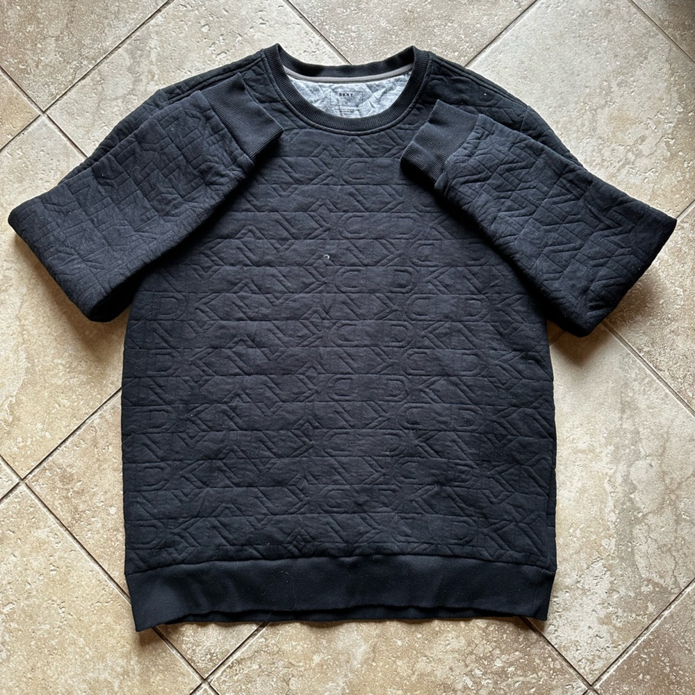 DNKY XL Black Embossed Sweatshirt